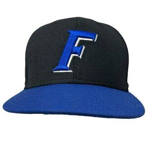 Florida Gators Hat Cap Fitted 7 5/8 New Era 59Fifty Wool Black F Logo Dad Retro